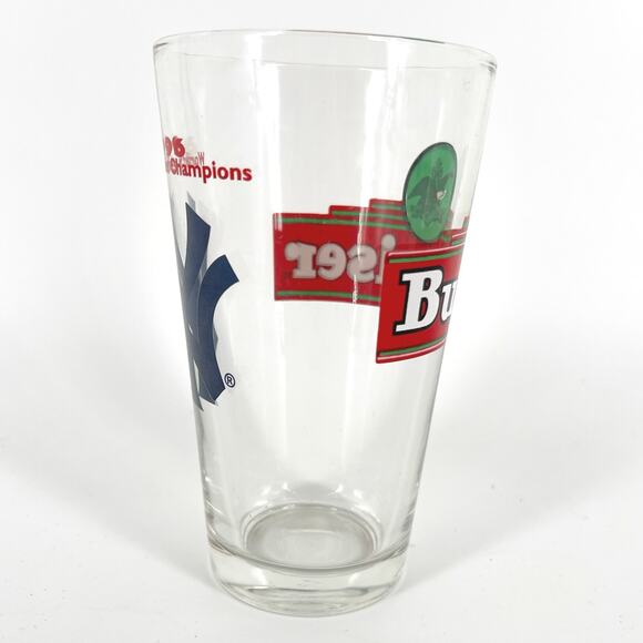 New York Yankees 1996 World Series Budweiser pint glass 1990s vintage - Picture 4 of 6